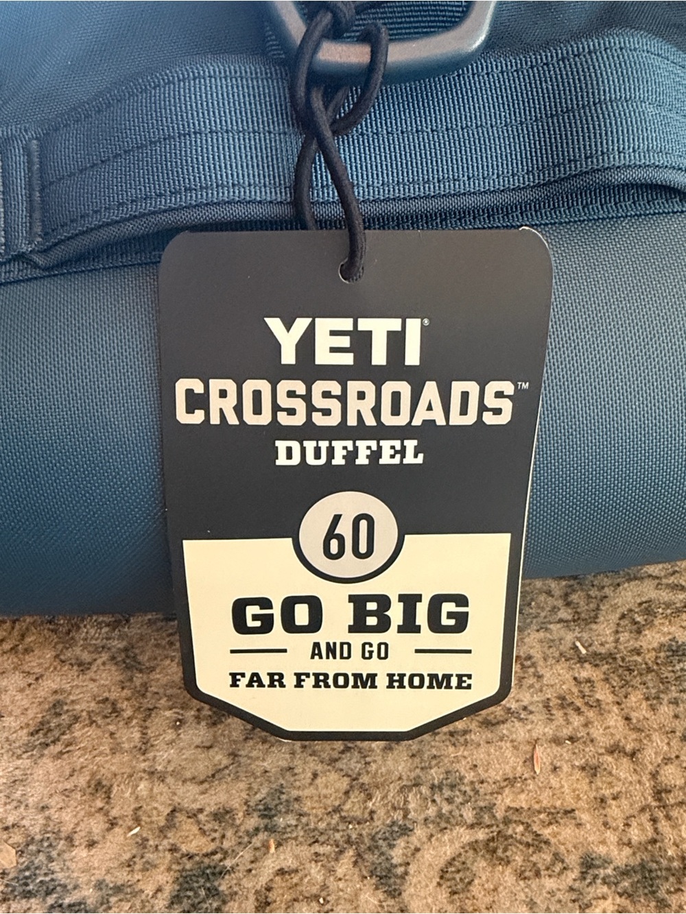 Yeti Black Duffel with Shoulder Strap